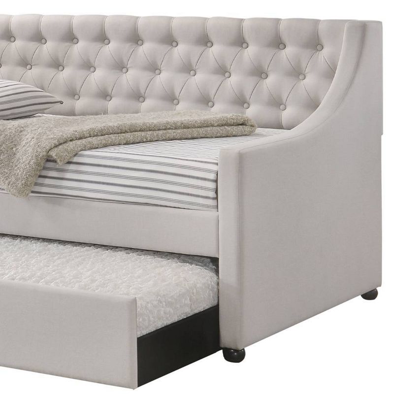 Full DayBed Lianna Bed Fog Fabric - Acme Furniture, 2 of 9