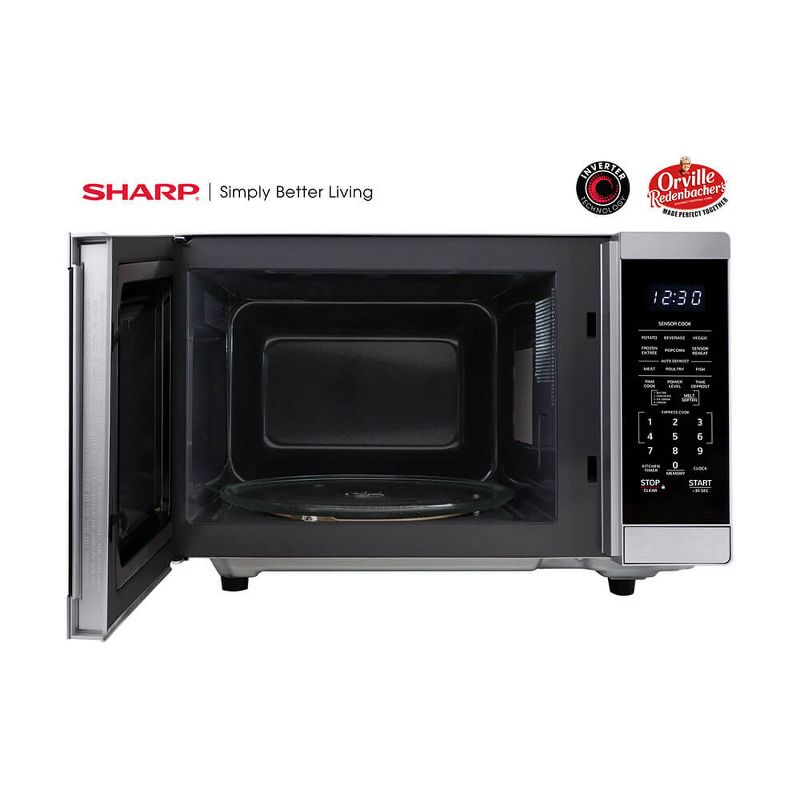 Sharp SMC1464HS 1.4 Cu. Ft. Stainless Steel Countertop Microwave, 4 of 5