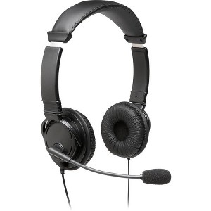 Kensington Hi-Fi Headphones with Microphone - Stereo - Wired - Over-the-head - Binaural - Circumaural - 6 ft Cable - Noise Cancelling Microphone - 1 of 1