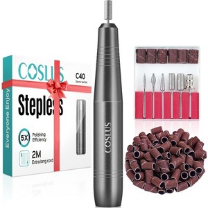 COSLUS Electric Nail Drill File Professional: for Acrylic Gel Dip Powder Nails Portable Nail Drill Machine Kit Manicure Pedicure Tools Polishing Set - 1 of 4