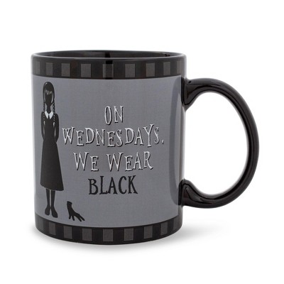 Wednesday We Wear Black Stemless Wineglass, 20 oz.