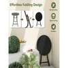23 Inch Round Bistro Table with Tempered Glass Tabletop - 4 of 4