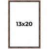 PosterPalooza | 13x20 Bamboo Picture Frame, UV Acrylic, 4 Finishes - Brown, Black, Gold, and Natural - 2 of 4