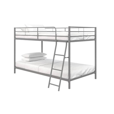 Twin Over Twin Lily Small Space Kids' Bunk Bed Silver Metal - Room & Joy