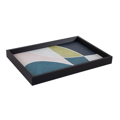 Amanti Art Megan Decorative Wood Ottoman/Coffee Table Tray 13x19 Inch