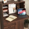 Lirago,31.49"L*13.78"W*47.2"H,Fold-Up Desk Cabinet with Storage Drawer & Shelves - Multi-Functional Space Saver for Home/Office - 4 of 4