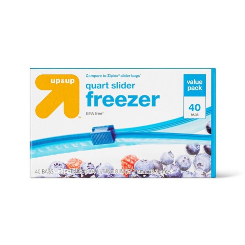 Ziploc Slider Storage Quart Bags - 76ct : Target