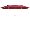 Tangkula 15' Outdoor Solar LED Patio Double-Sided Market Umbrella - image 4 of 4