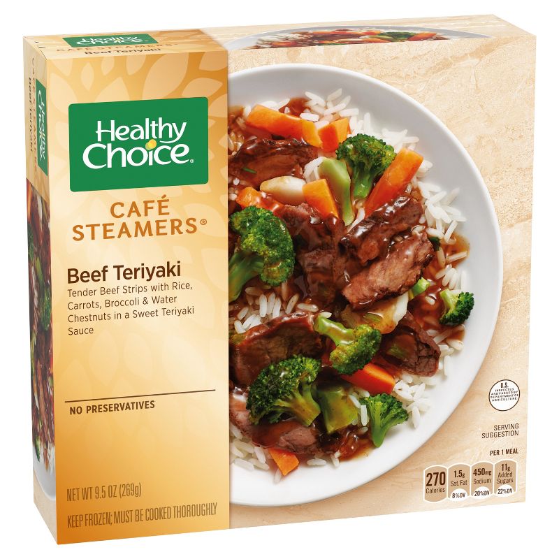 Healthy Choice Caf&#233; Steamers Frozen Beef Teriyaki - 9.5oz, 3 of 5
