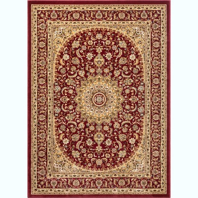 Well Woven Sultan Medallion Oriental Persian Floral Formal Traditional Modern Classic Thick Soft Area Rug