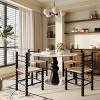 43" Modern Round Pedestal Dining Table for Small Kitchens or Dining Rooms – The Pop Home - 2 of 4