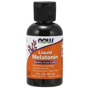 Liquid Melatonin 3mg by Now Foods  -  2 oz Liquid - 1 of 2