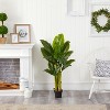 HomeStock  4 ft. Artificial Banana Tree in Pot for Indoor/Outdoor - 3 of 4