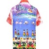 LA LEELA Men's Hawaiian Shirts Short Sleeve Button Down Shirt Mens Holiday Shirts Summer Beach Casual Aloha Tropical Shirts Funny - 2 of 4