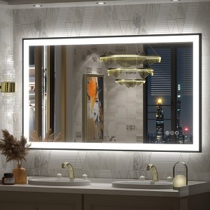 Apmir Super Bright Front & Back LED Lighted Anti-Fog Aluminum Alloy Framed Tempered Glass Bathroom/Vanity Mirror with ETL & 3-Year Warranty - 1 of 4