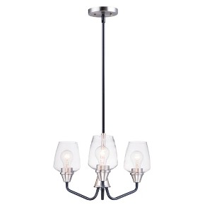 Maxim Lighting Goblet 3 - Light Chandelier in  Black/Satin Nickel - 1 of 3