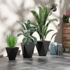 Okak Geometric Planters 3 Pack with Drainage Holes (S+M+L) Modern Indoor/Outdoor Pots for Balcony, Front Door - 2 of 4