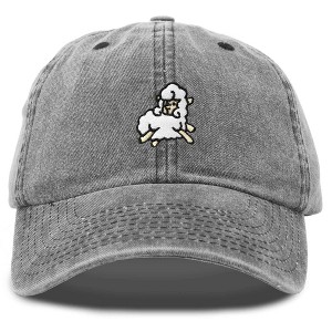 Dalix Sheep Embroidered Cotton Dad Hat Adjustable Cute Animal Lover Baseball Cap for Everyday Fashion Womens - 1 of 4