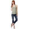 Aeropostale Womens Sheer striped Tank Top, Yellow, X-Large - 2 of 3