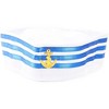 Blue Panda 2 Pack Yacht Captain and Sailor Hat, Halloween Nautical Themed Party Hats - 4 of 4