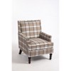 TOAOTBNBO Solid Wood Accent Chair with High Back, Modern Armchair with High Density Foam Upholstered Chair Comfy Lounge Chair for Bedroom - 2 of 4