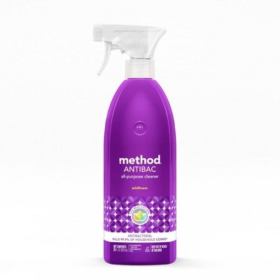 Method Cleaning Products Antibacterial Cleaner Wildflower Spray Bottle ...