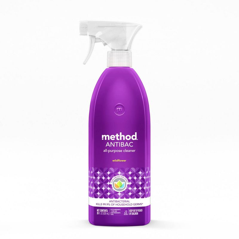 Method Cleaning Products Antibacterial Cleaner Wildflower Spray Bottle 28 fl oz, 1 of 7
