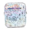 Disney Vegan Leather Cross Body Backpack with Adjustable Strap, Tangled Rapunzel Poses Iridescent Holographic - 3 of 4