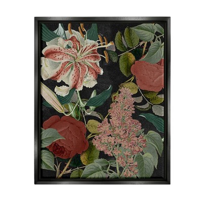 Stupell Industries Tropical Bohemian Floral Illustration Green Red