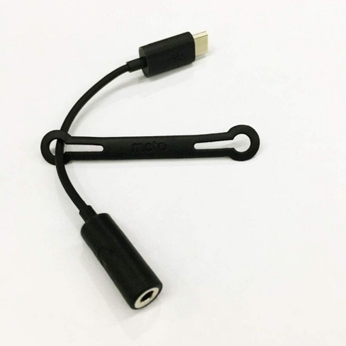 USB 3.1 Type-C Headset Jack Suitable for Motorola Edge 30 | USB-C to 3.5 mm  Headphone Digital Connection | Female Aux-IN Audio Adapter Cable Black