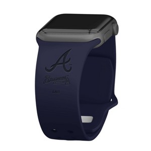 MLB Atlanta Braves Wordmark Engraved Apple Watch Band - 1 of 4