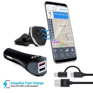 Naztech Safety Essentials Car Kit - Hybrid USB-C - Black - 1 of 4