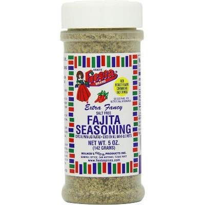 Fiesta Salt Free Fajita Seasoning - 6 pack, 5 oz