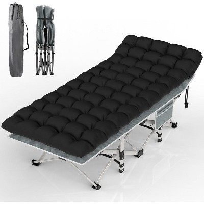 Sportneer Camping Cot, Folding Camping Cot Bed for Adults Sleeping 1200D Double Layer Oxford Portable Folding Outdoor