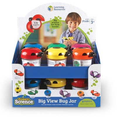 Learning Resources Primary Science Big View Bug Jars - 12pc