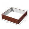 Galvanized Raised Garden Bed, 4' x 4' x 1' Metal Planter Box, for Growing Vegetables, Flowers, Herbs, Succulents - 3 of 4