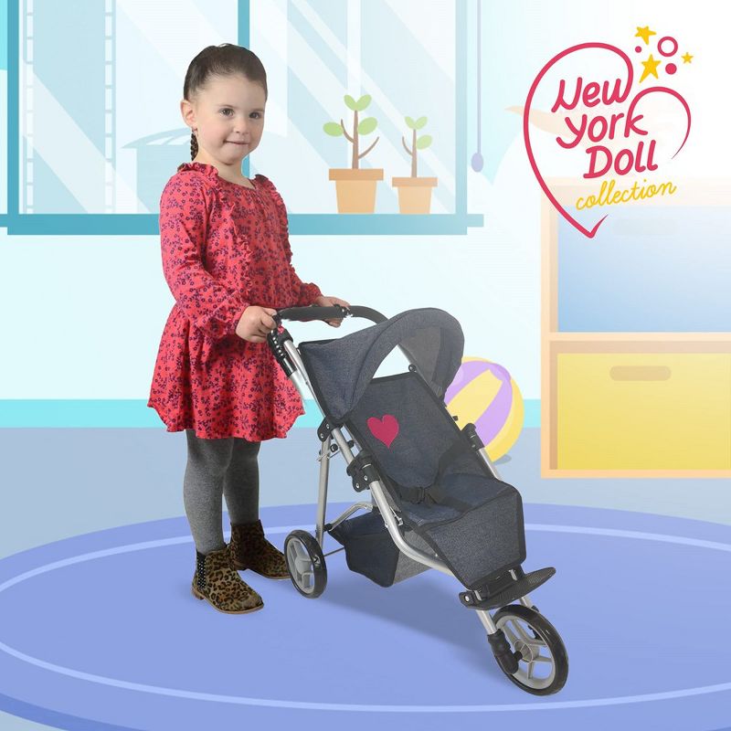 The New York Doll Collection Baby Doll Stroller - Jogging Toy Stroller, 3 of 9