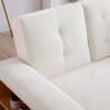 JOYRACER Convertible Double Sleeper Sofa Bed with Drawer Storage, Side Cabinet & Movable Ottoman, Drop-Down Table with 2 Cup Holders, Couch for Room - 3 of 4