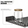 Wall Mounted Storage Shelf Garage 2 Pack Metal Shelf Rack Heavy - Duty Black 23.5inchx 12inch Shelves for Shop - 4 of 4