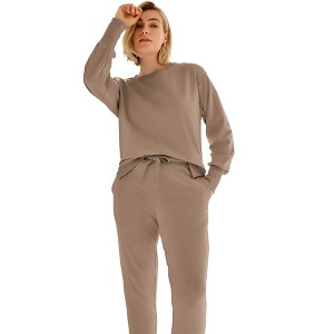 ellos Plus Size French Terry Crewneck Sweatshirt - 1 of 3