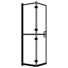 VidaXL Folding Shower Enclosure ESG 47.2 in.x55.1 in. Black - 2 of 4