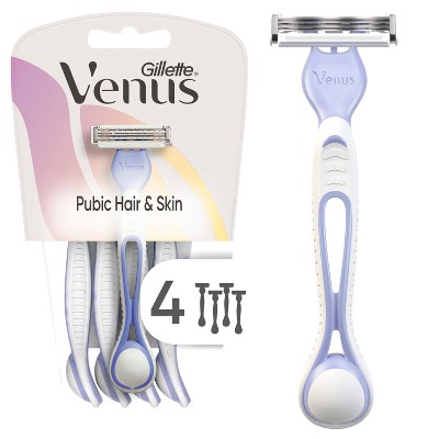 Venus For Pubic Hair & Skin Disposable Razors - 4ct : Target