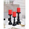 3x4 inch Pillar Candles Set of 3 ¨C Unscented Dripless Rustic Candles for Decor, Centerpieces, Weddings - 3 of 4