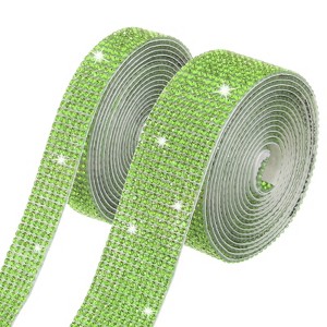 Unique Bargains Rhinestone Self-Adhesive DIY Crafts Crystal Ribbon 1 Pc - 1 of 4