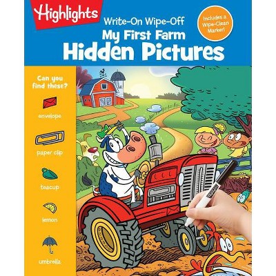 Write-On Wipe-Off My First Farm Hidden Pictures - (Write-On Wipe-Off My First Activity Books) (Spiral Bound)