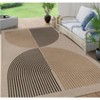 Lahome Modern Rainbow Jute Washable Outdoor Area Rug-Soft, Durable Carpet for Patio, Garden, or Balcony - 2 of 4