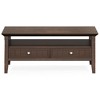 NicBex Coffee Table with Storage, 2-Tier Wooden Table with Shelf & Drawers, Mid-Century Modern Center Table for Living Room - 4 of 4