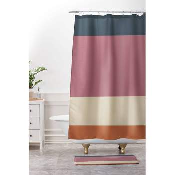Color Poems Contemporary Color Block Shower Curtain - Deny Designs
