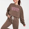 Simply Sage Market Embroidered Wifey Arched Varsity Lightweight Garment Dyed Sweatshirt - 2 of 4