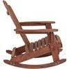 Teal Island Designs Chandler Dark Natural Adirondack Rocking Chair - 4 of 4